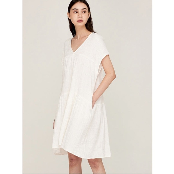 grade & gather Dresses & Skirts - Grade & Gather Loose Boxy Gingham Gauze Dress